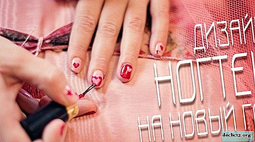 New Year's design of nails 2019 - manicure and pedicure