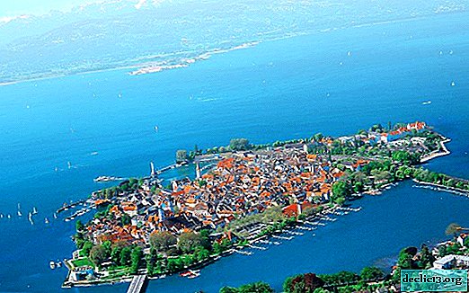 Lac de Constance - un coin pittoresque sur une carte de l'Allemagne