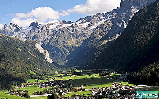 Engelberg - ski resort in Switzerland with ski jumps