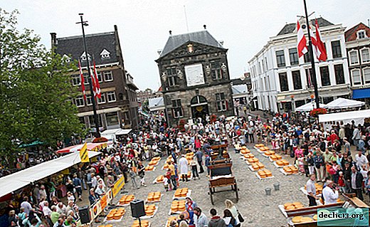The city of Gouda - the birthplace of the famous cheese in the Netherlands
