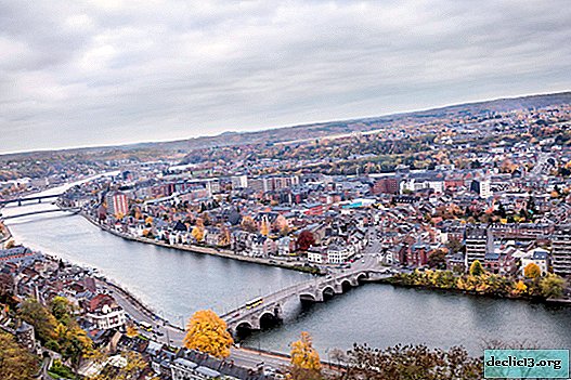 Staden Namur är centrum för den belgiska provinsen Vallonien