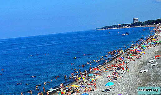 Georgia, rest in Kobuleti: beach and weather, what to see