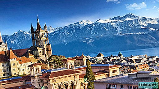 Lausanne - business city and cultural center of Switzerland