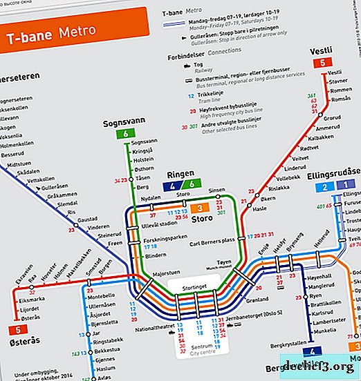 Metro in mestni promet v Oslu. Prehod za Oslo