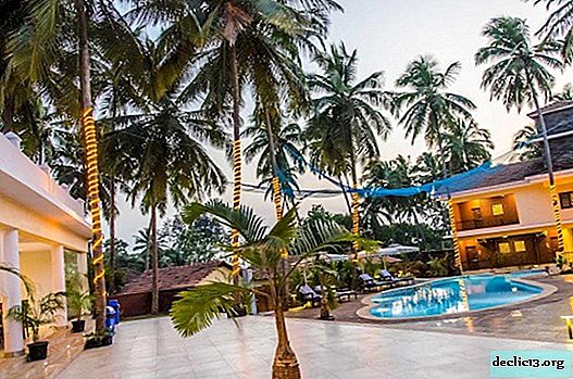 Rating of the best hotels of North Goa on the first line of the sea