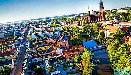 Uppsala - el casco antiguo provincial de Suecia