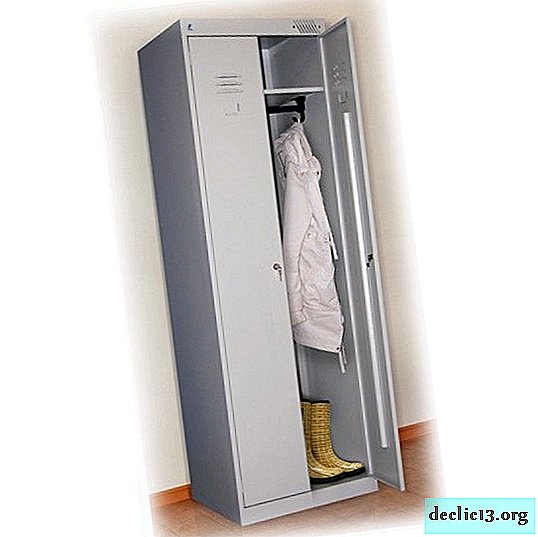 What are the 2-section metal wardrobes for clothes? Browse models