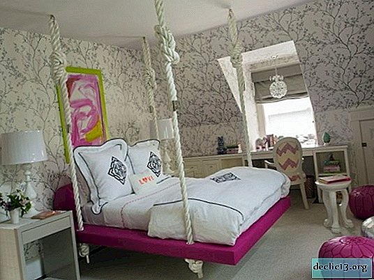 Interesting hanging beds, modern ideas and the main nuances