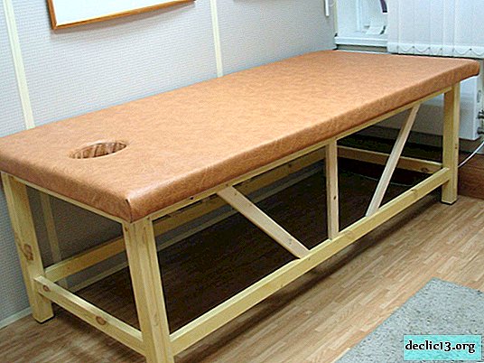 Making a massage table with your own hands, instructions and schemes