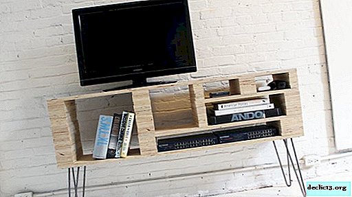 Tworzenie stojaków na telewizory DIY, wszystkie niuanse