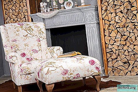 Elegante lænestole i Provence-stil, kombinationer med interiøret