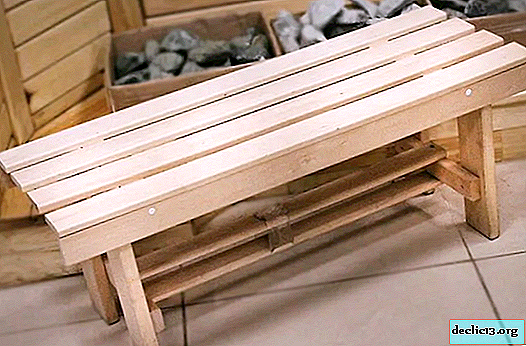 How to make a bench for a bath, basic requirements for wood