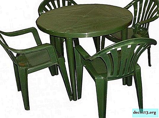 How to choose plastic furniture for the cottage, a review of models