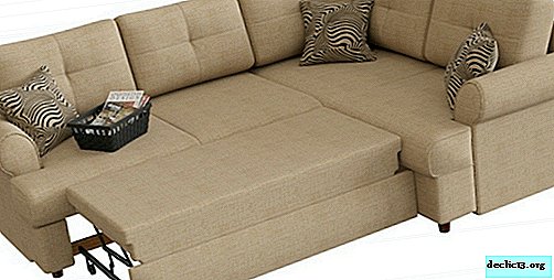 Hvad er størrelserne på en kantet sofa, transformationsmekanismer