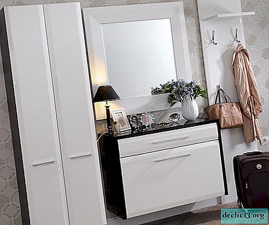What are the dressers with a mirror for the hallway, and their features