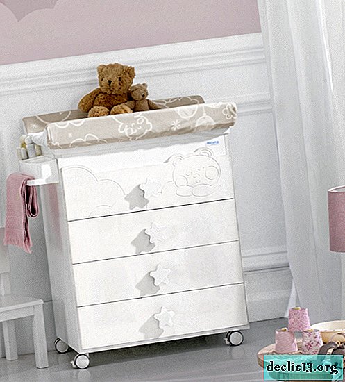 What can be dressers with a changing table for a newborn, the basics of choice