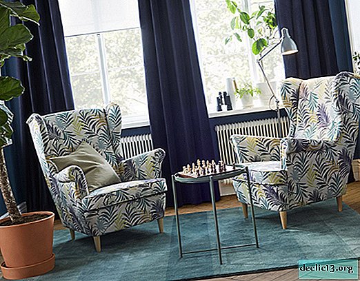 Kėdės „Ikea Strandmon“ konstrukcija ir dizainas, derinimas su interjeru