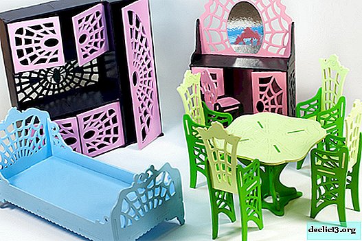 Criteria for choosing furniture in a dollhouse, the best models - Children