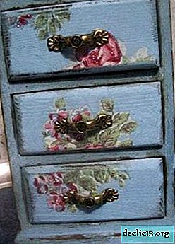 Master class on how to create a decoupage in the style of Provence on furniture with explanations