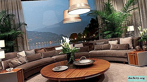 Các sắc thái của việc đặt một chiếc ghế sofa hình bán nguyệt trong nội thất, tiêu chí lựa chọn