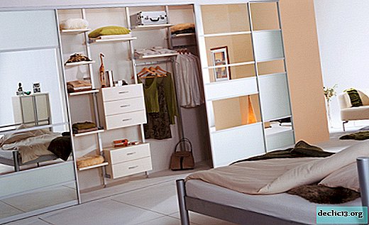 Pregled vgradnih garderobnih omar za spalnico s fotografijo, njihove prednosti in slabosti