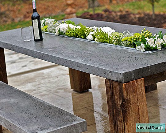 Features of concrete furniture and its possible options - Materials