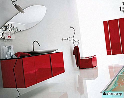 Características de los muebles rojos, los matices de elección.