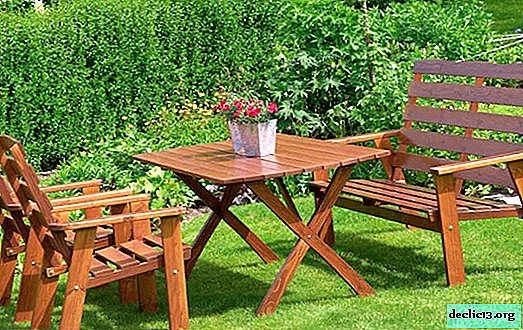 Features of furniture for the garden and garden, and existing types - Dacha
