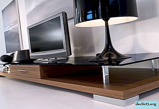 Features of TV furniture, an overview of models