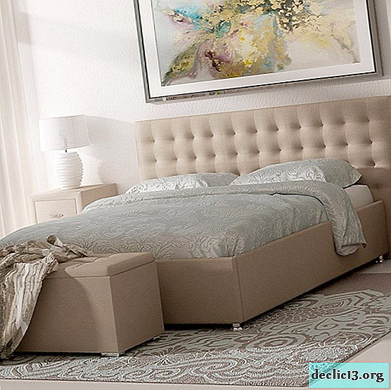 Modelos populares de camas de cuero ecológico, ventajas materiales