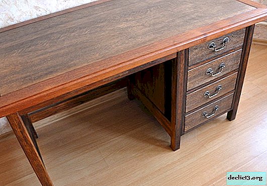 Do it yourself step-by-step production of a simple desk from chipboard