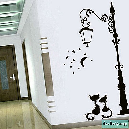 The use of furniture stickers for decoration and masking defects - Dressing