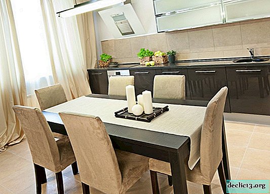 Sizes of dining tables of different shapes, furniture selection tips