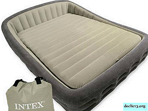 Uma variedade de camas de casal infláveis, nuances de operação