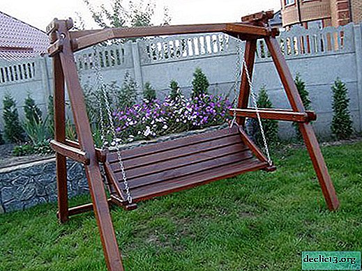 Varieties of wooden swings, DIY manufacturing tips - Dacha