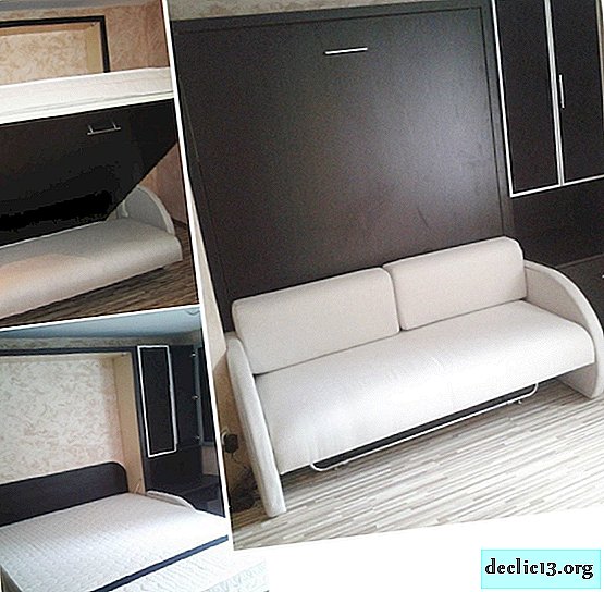 Variedades de camas transformadoras en un apartamento pequeño, y los matices del diseño.