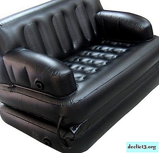 أسرار شعبية أريكة سرير قابلة للنفخ ، مزايا التصميم