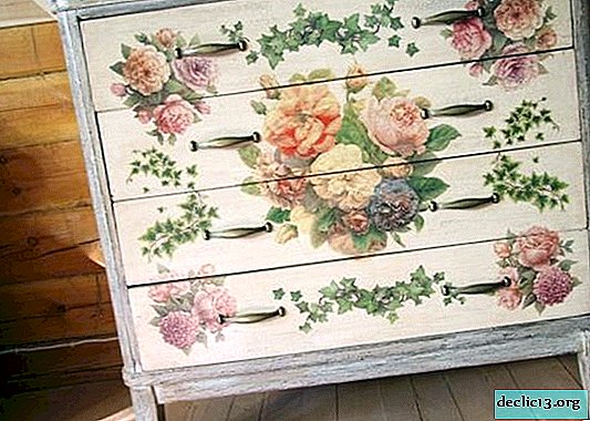 Ways of decoupage cabinets, popular techniques - Dressing