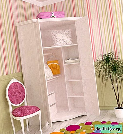 Existing corner cabinets for the nursery, their features - Children