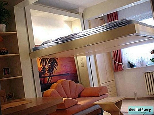 Možnosti stropnih postelj, sveže ideje za sodobno notranjost