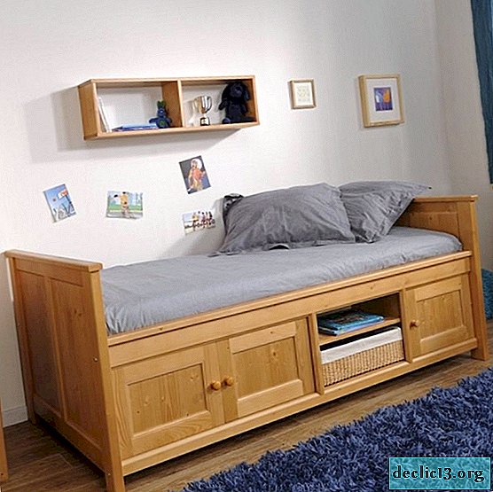 Options for single beds with drawers, their advantages and disadvantages