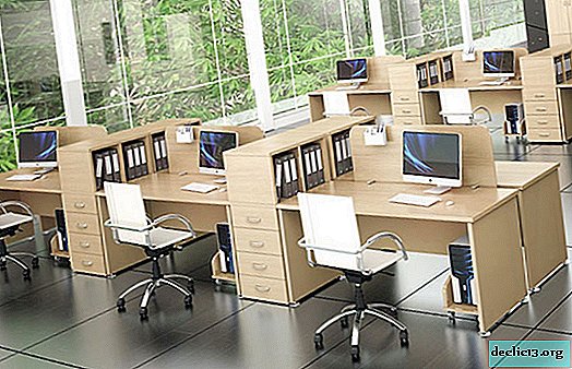 Options for office furniture, models for staff