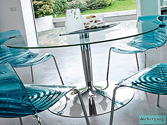 Options for glass furniture, its features and performance - Materials