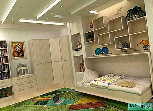 Laste garderoobi voodi valik, võttes arvesse lapse vanust, ruumi kujundust