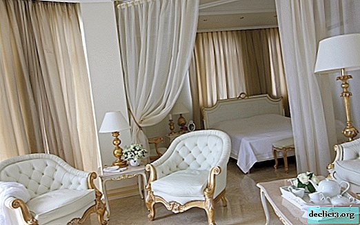 The choice of furniture in the bedroom in a classic style, the main options