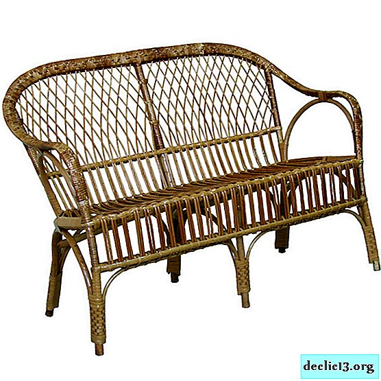 The choice of wicker furniture from the vine, which models are