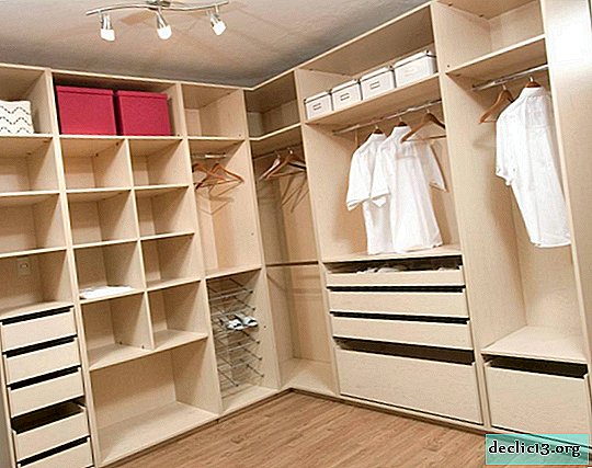 Tipos de gabinetes de llenado y vestidores, los elementos principales