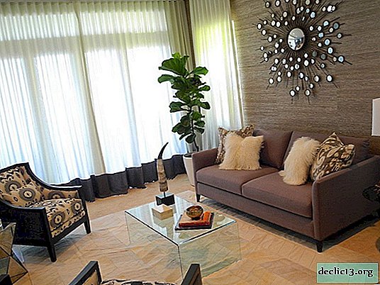 The decoration of the living room area of ​​18 square meters