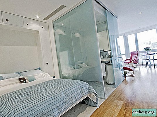 Design of a small studio apartment 25-30 sq.m - effective design