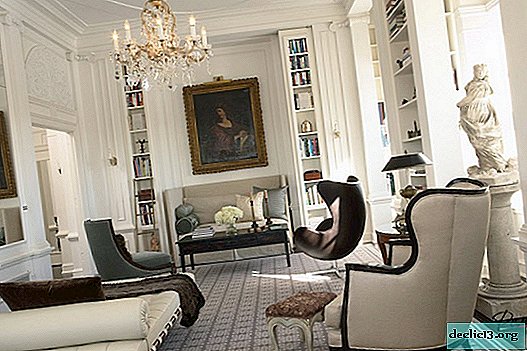Diseño de sala de estar de estilo clásico.